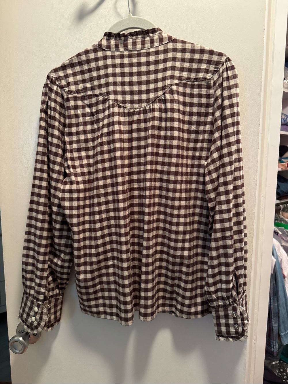Rails Gingham Ruffle Shirt - Picture 7 of 7